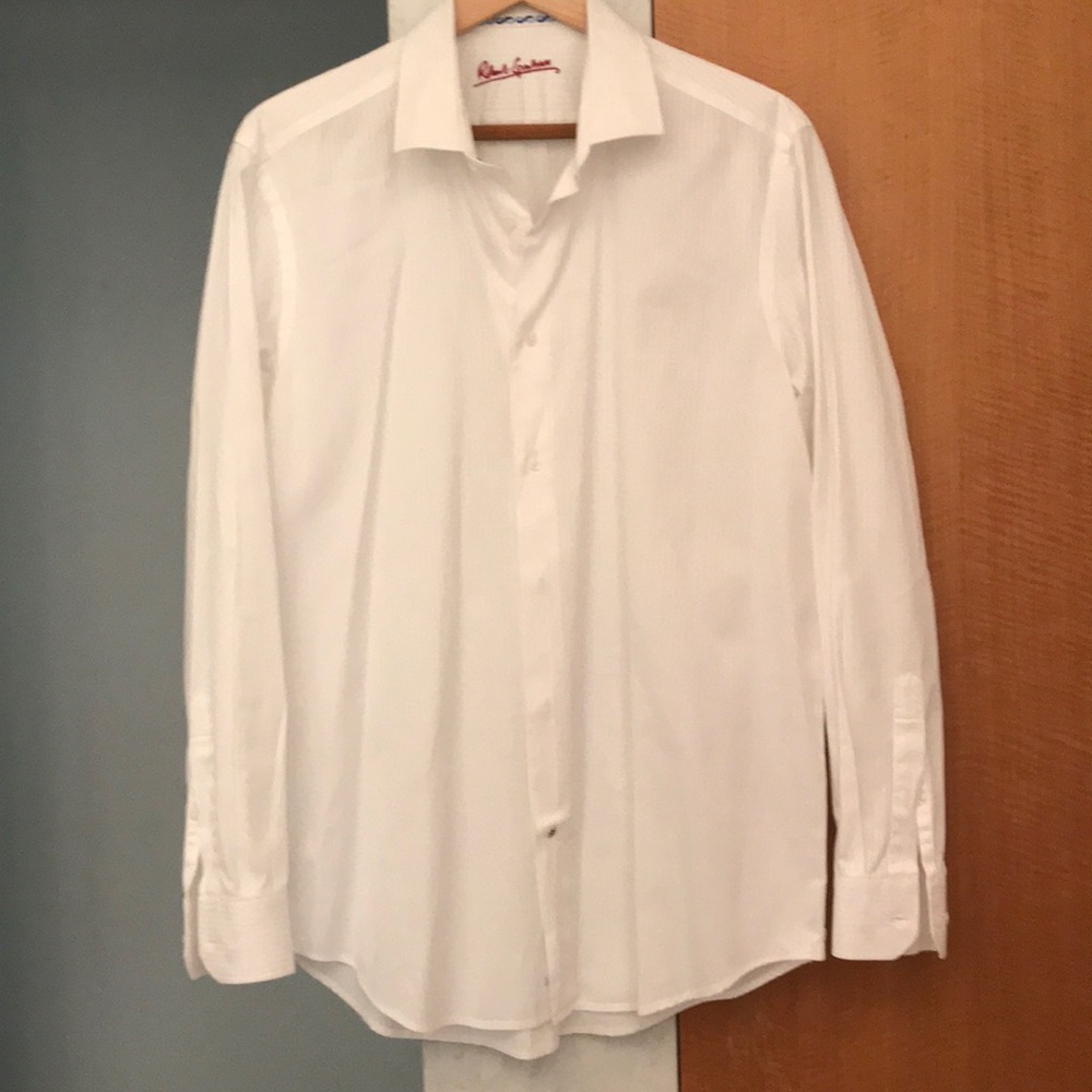 Men’s white button down shirt Robert Carlisle